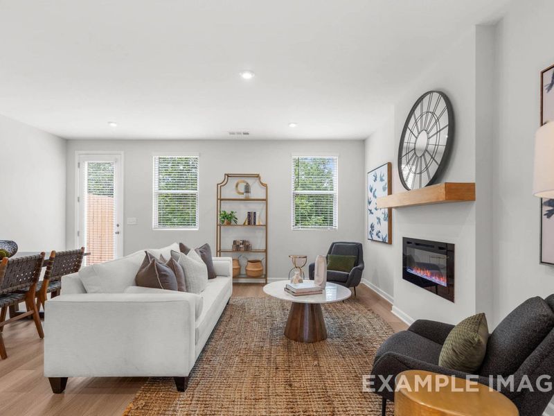 Furnished interior view inside a new home in Townes at North Main, Lillington (Image 4).