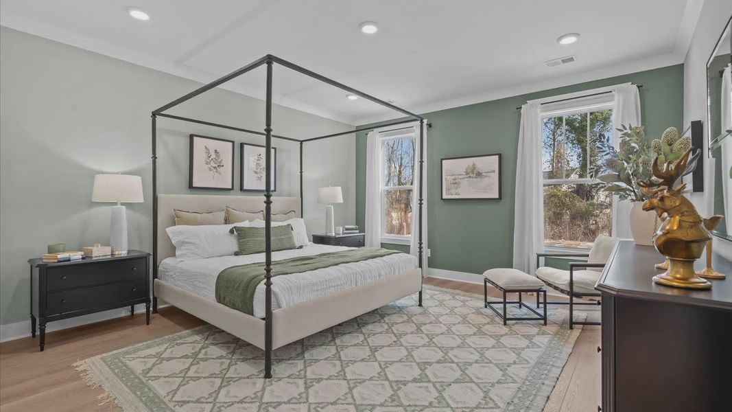 Furnished interior view inside a new home in Creeks at Midway, Anderson (Image 12).