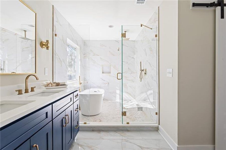 Furnished interior view inside a new home in , Decatur (Image 9).