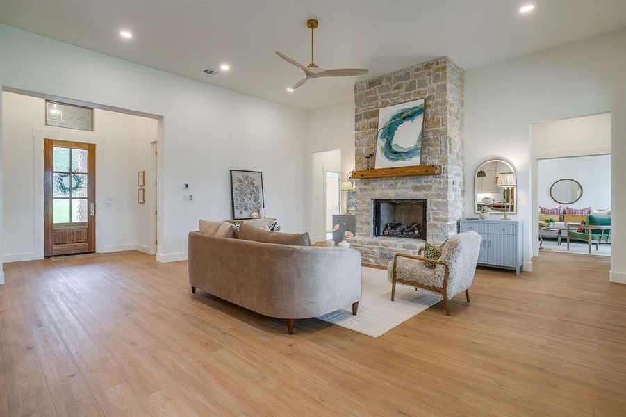 Furnished interior view inside a new home in , Burleson (Image 37).