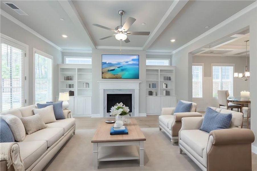 Furnished interior view inside a new home in Livingstone Park, Kennesaw (Image 9).