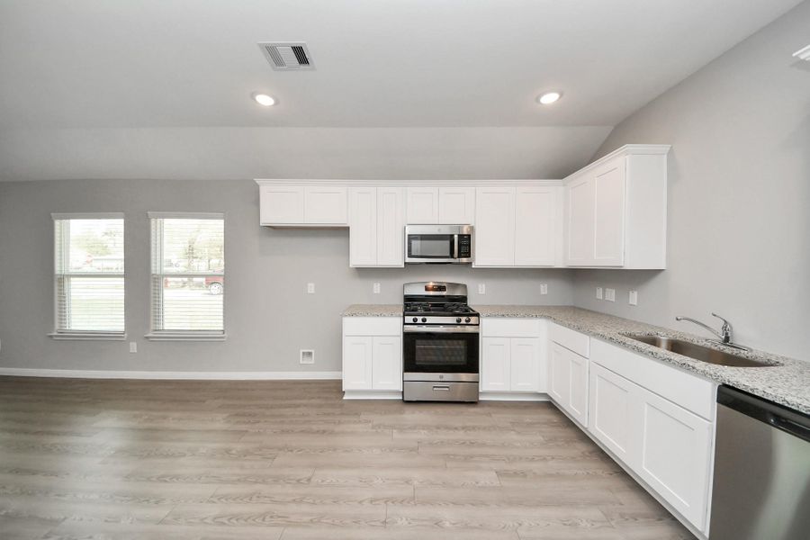 Furnished interior view inside a new home in , Cleveland (Image 9).