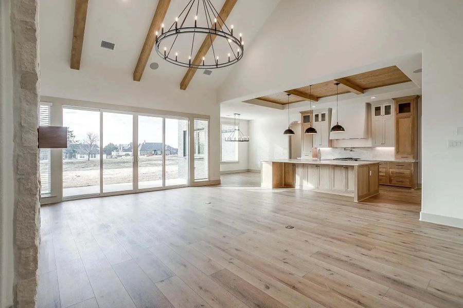 Representative unfurnished interior of a home built from the The Luke by Elmwood Custom Homes in Ranch at Stone Hill, Waxahachie (Image 38).