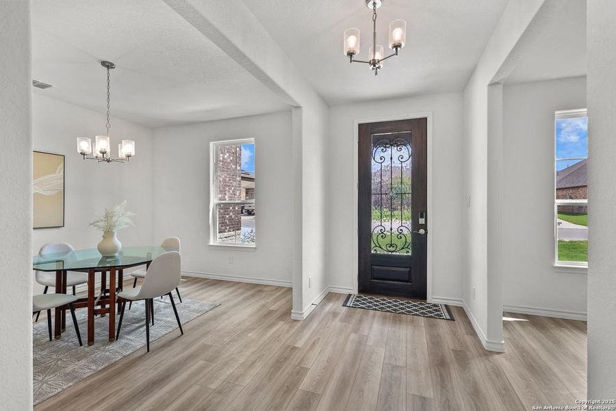 Furnished interior view inside a new home in Ladera, San Antonio (Image 9).