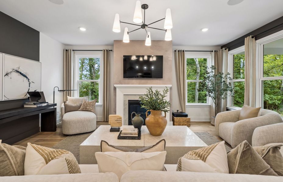 Representative furnished interior of a home built from the Mystique by John Wieland in Treymor, Mount Juliet (Image 20).