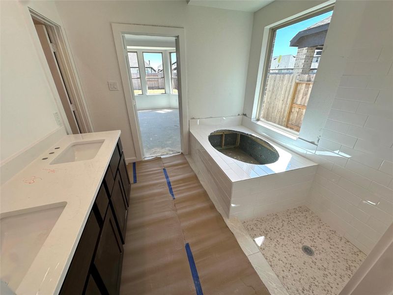 In-progress construction of a new home in Brookewater, Rosenberg, TX (Image 18).