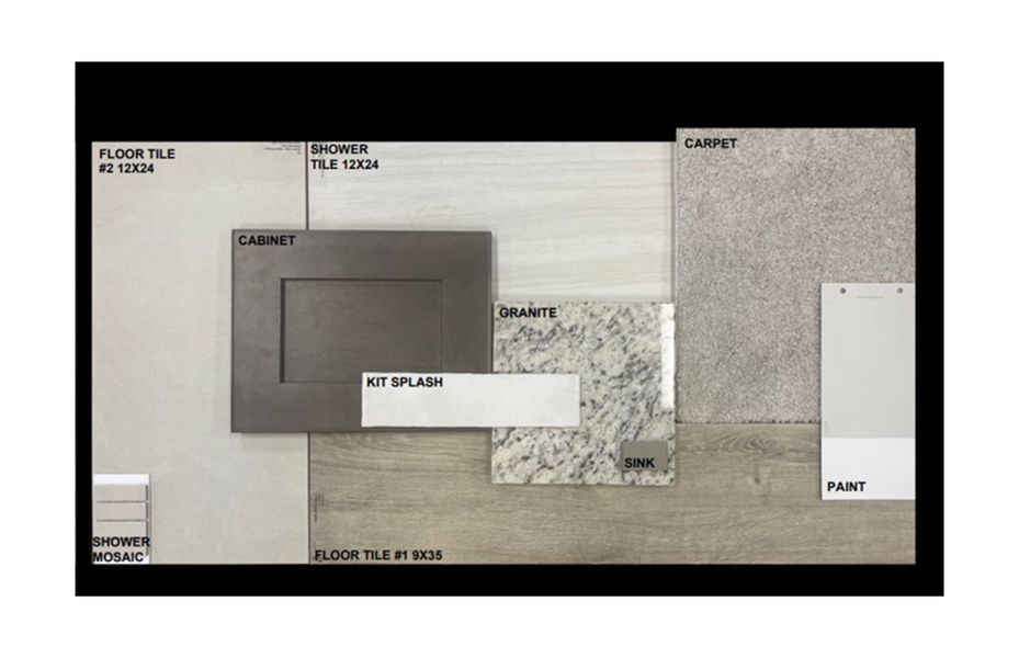 Sample of building materials used in homes in Del Webb at Rocking K, Tucson (Image 25). Sample of building materials used in homes in Del Webb at Rocking K, Tucson (Image 25).