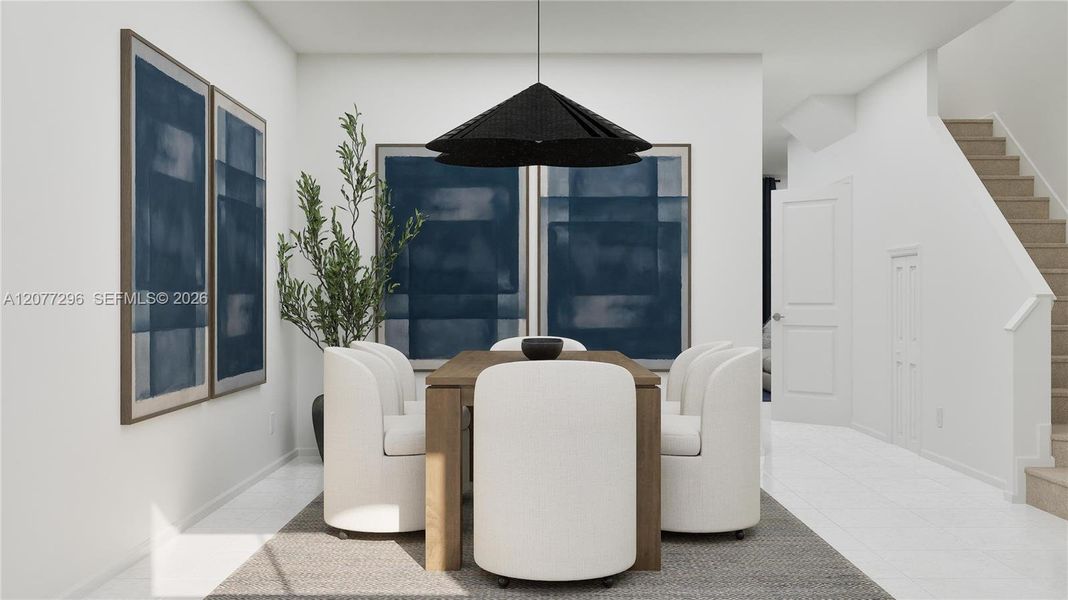 Furnished interior view inside a new home in , Florida City (Image 8). Furnished interior view inside a new home in , Florida City (Image 8).