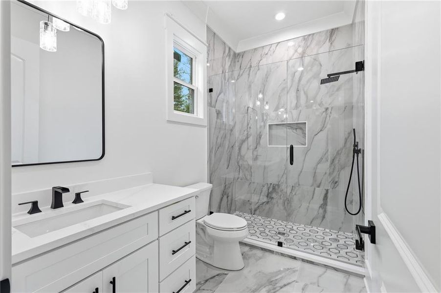 Furnished interior view inside a new home in , Monroe (Image 7).