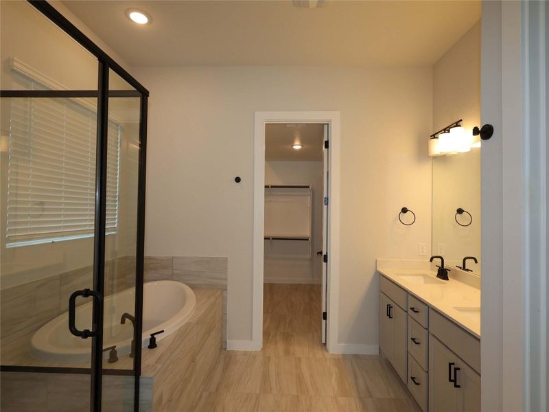 Furnished interior view inside a new home in Cedar Brook, Leander (Image 9). Furnished interior view inside a new home in Cedar Brook, Leander (Image 9).