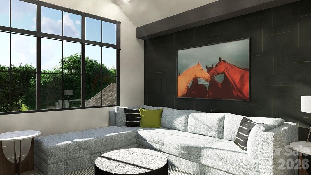 Furnished interior view inside a new home in , Charlotte (Image 12).