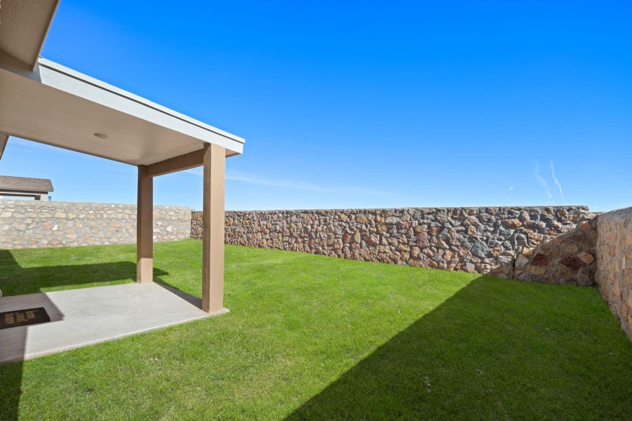 Representative exterior details of a home built from the Texas Olive by View Homes in Campo Del Sol, El Paso (Image 24).