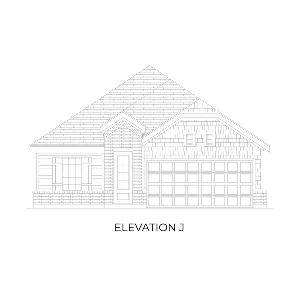 Representative rendering of the exterior for the Adams F - 50' Lot by First Texas Homes (Image 11).