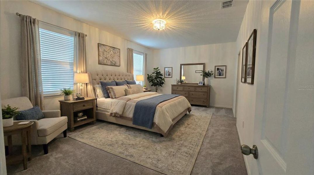 Furnished interior view inside a new home in Village at Windsor Reserve, Eagle Lake (Image 7).