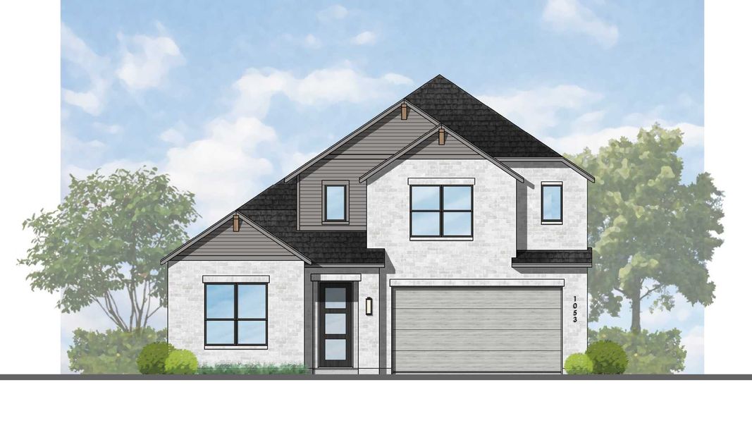 Representative Elevation - some options shown