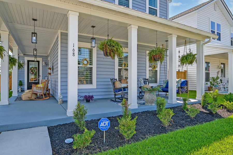 Exterior details and patio area of a home in Heron's Walk at Summers Corner, Summerville (Image 4).