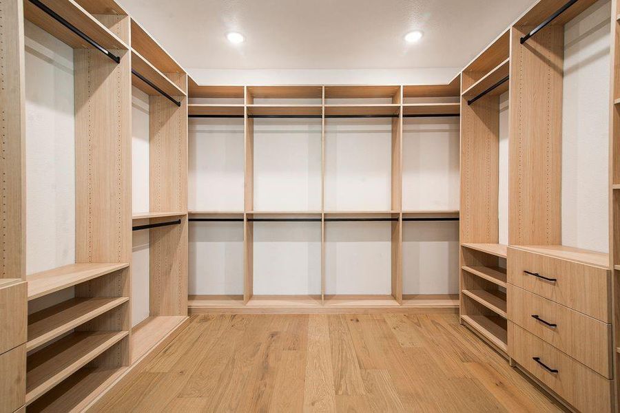 How about this custom designed primary closet