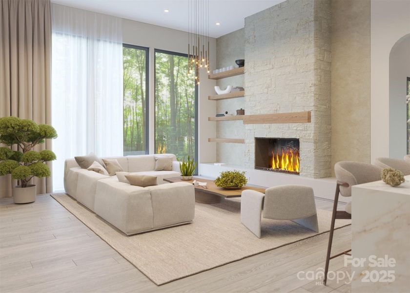 Furnished interior view inside a new home in , Arden (Image 11).