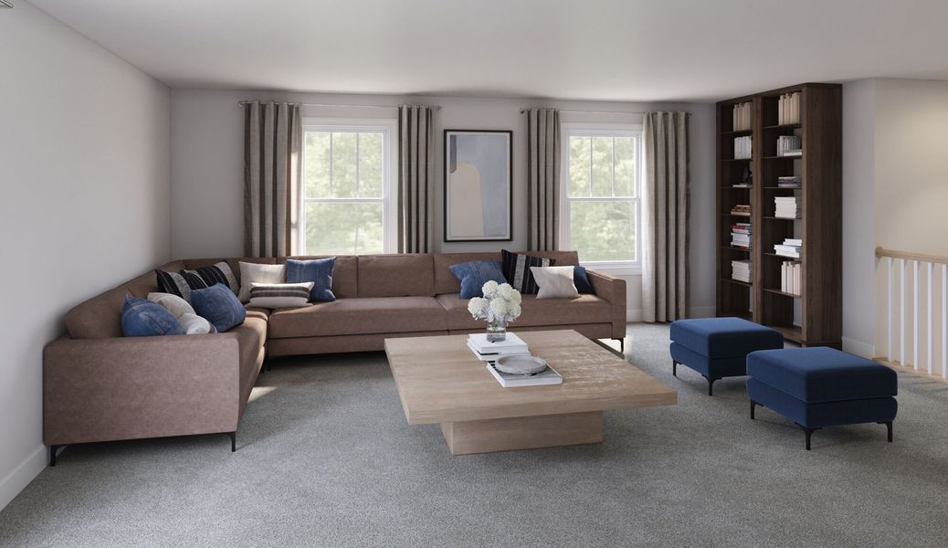 Photo representation of the Henderson plan. Colors, finishes and options will vary.