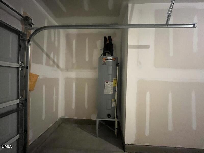 Garage with storage area