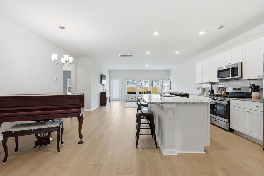 Furnished interior view inside a new home in Heron's Walk at Summers Corner, Summerville (Image 5).