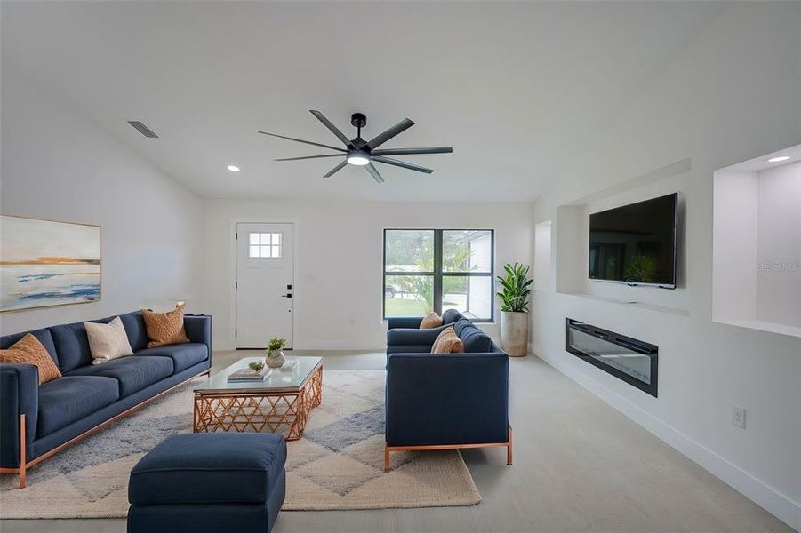 Furnished interior view inside a new home in , Port Charlotte (Image 6). Furnished interior view inside a new home in , Port Charlotte (Image 6).