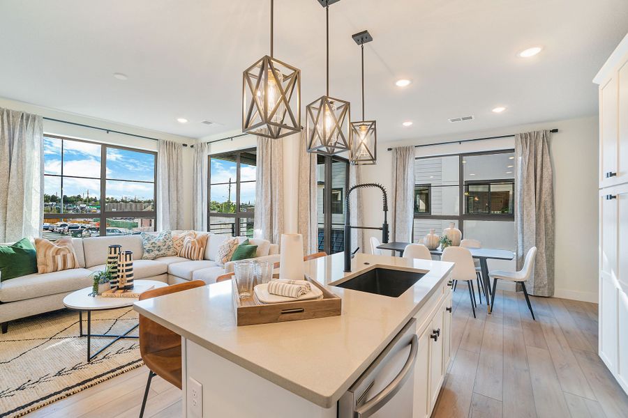 Furnished interior view inside a new home in The Hub at Virginia Village, Denver (Image 10).