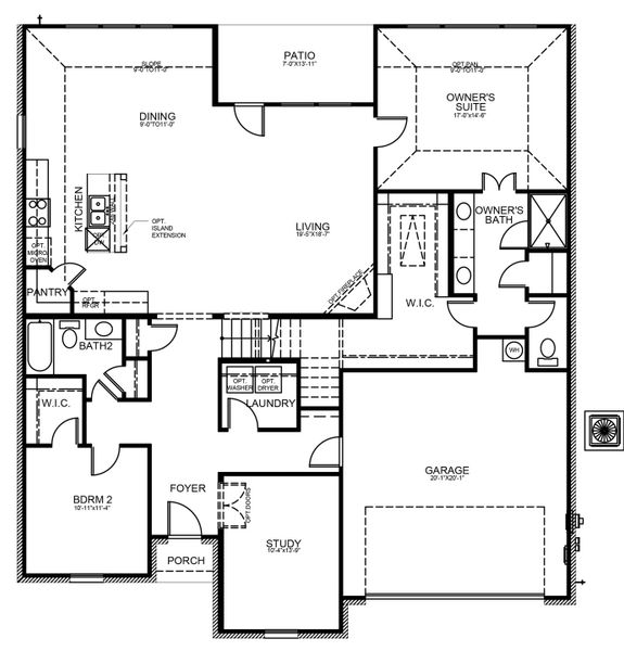 2D floor plan layout for the Kensington by Cambridge Homes in Tinsley Meadows, Van Alstyne, TX (Image 3). 2D floor plan layout for the Kensington by Cambridge Homes in Tinsley Meadows, Van Alstyne, TX (Image 3).