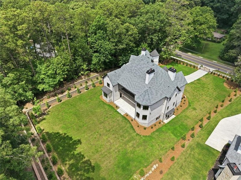 Front exterior of a new home in , Roswell, GA, highlighting curb appeal (Image 27).