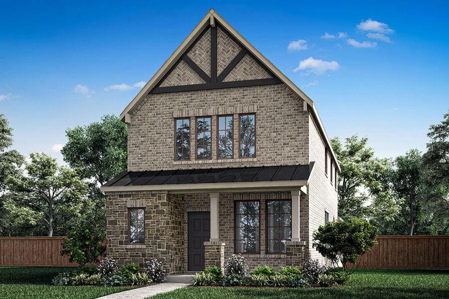 Representative exterior photo of a completed home built from the Newland by Pacesetter Homes in Elevon, Lavon, TX (Image 2).