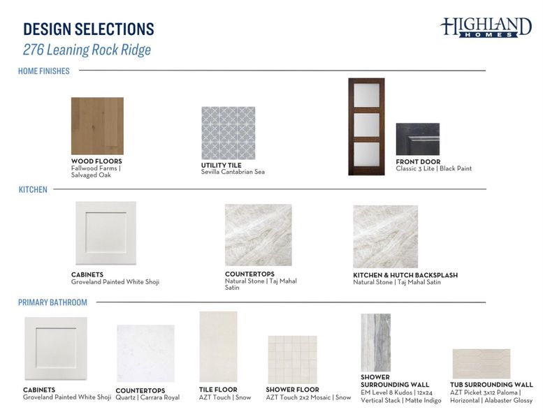 Sample of building materials used in homes in Parten, Austin (Image 32). Sample of building materials used in homes in Parten, Austin (Image 32).