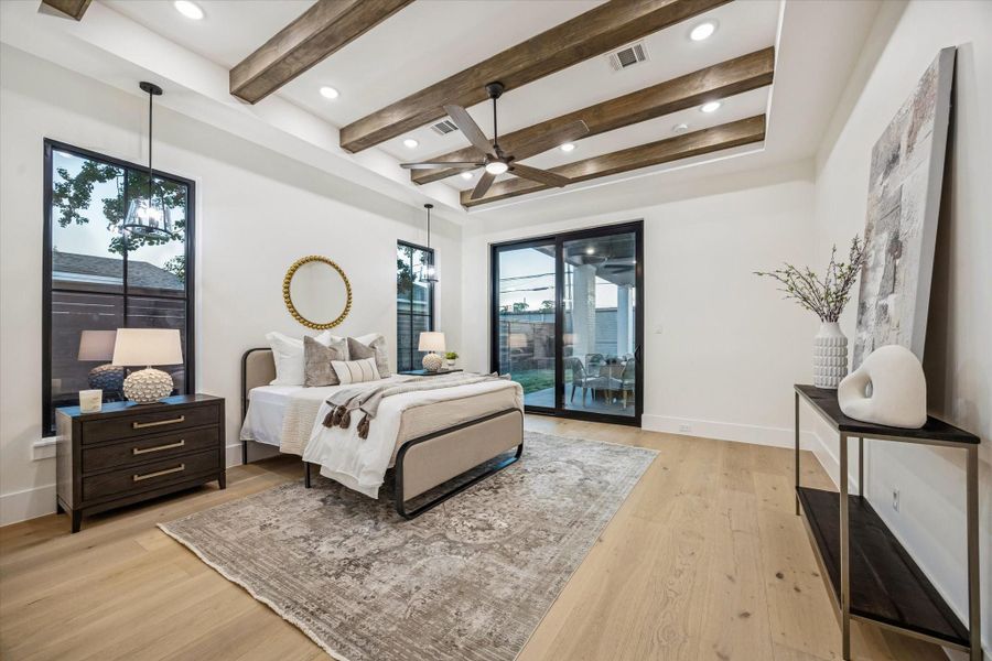Furnished interior view inside a new home in , Houston (Image 12).