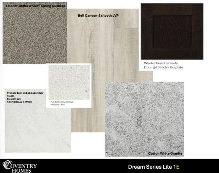 Sample of building materials used in homes in Sundance Cove, Crosby (Image 4). Sample of building materials used in homes in Sundance Cove, Crosby (Image 4).