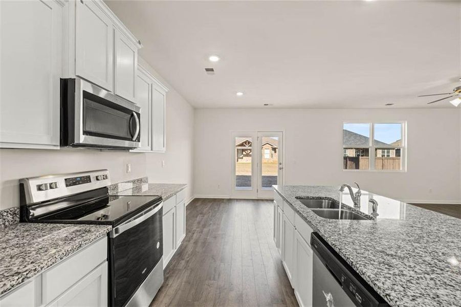 Furnished interior view inside a new home in Teamon Pointe, Griffin (Image 5).