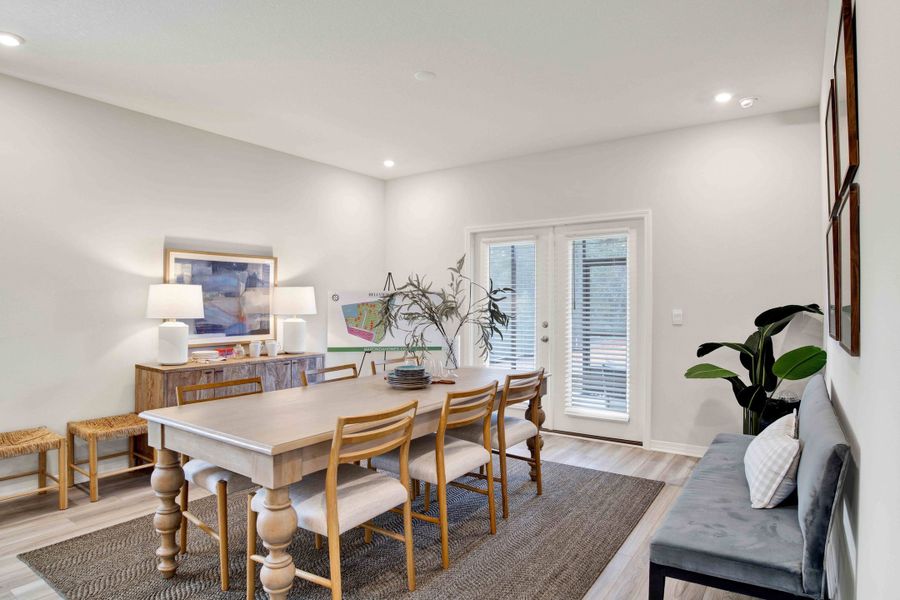 Furnished interior view inside a new home in Bellview Pointe, Pensacola (Image 9).