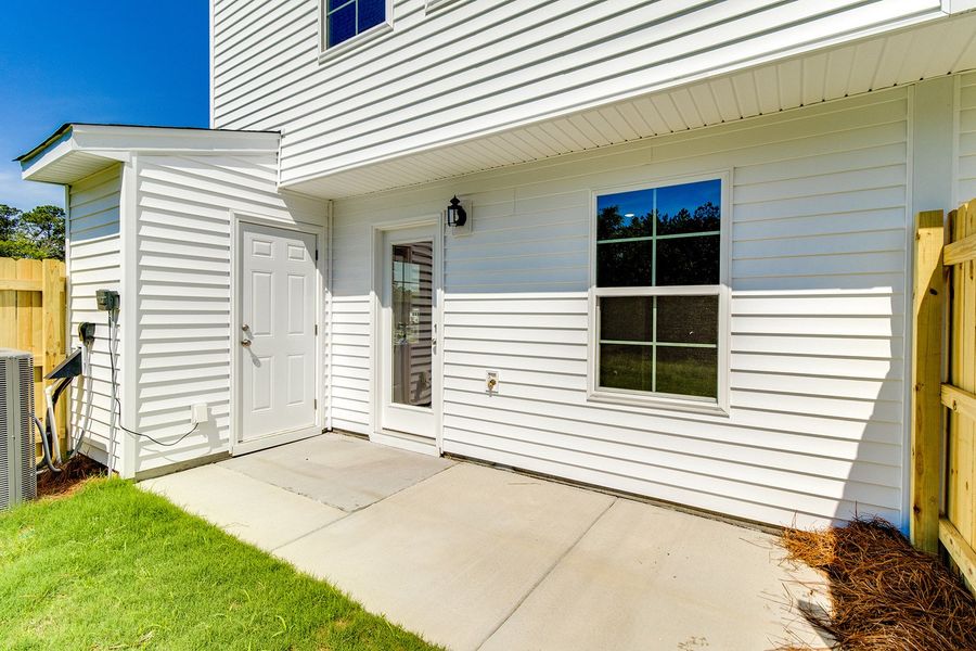 Exterior details and patio area of a home in Padgett Commons, Hopkins (Image 3). Exterior details and patio area of a home in Padgett Commons, Hopkins (Image 3).