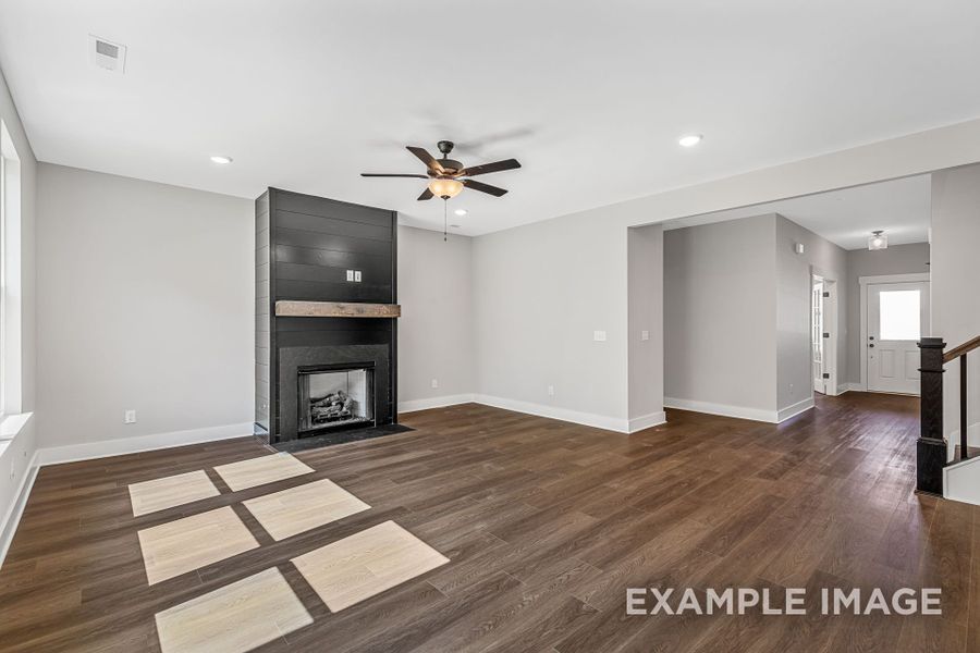 Representative unfurnished interior of a home built from the The Henry A-BF by Davidson Homes LLC in Bradshaw Farms, Mount Juliet (Image 18).