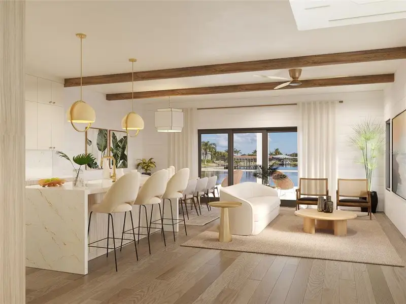 Furnished interior view inside a new home in , Treasure Island (Image 6).