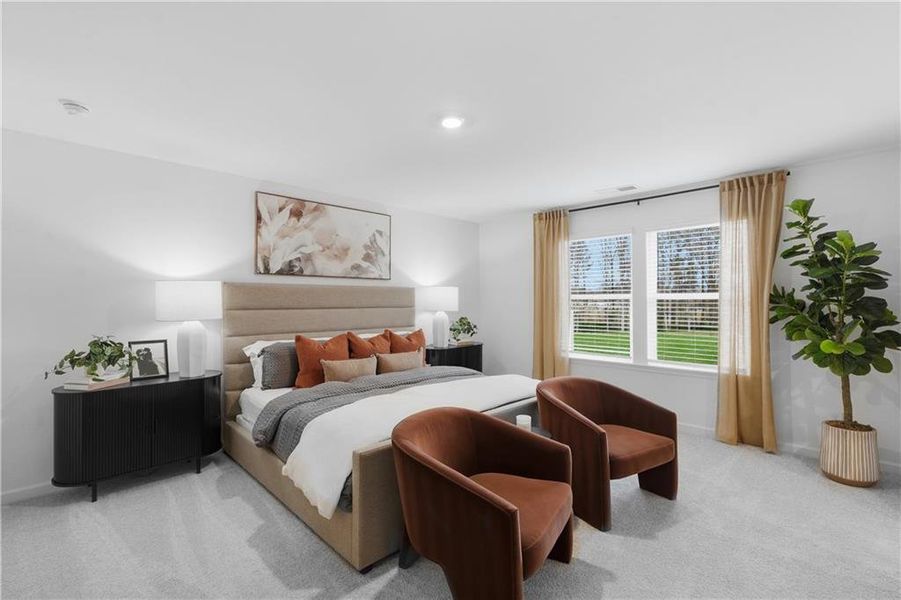 Furnished interior view inside a new home in Crossvine Village, LaGrange (Image 9).