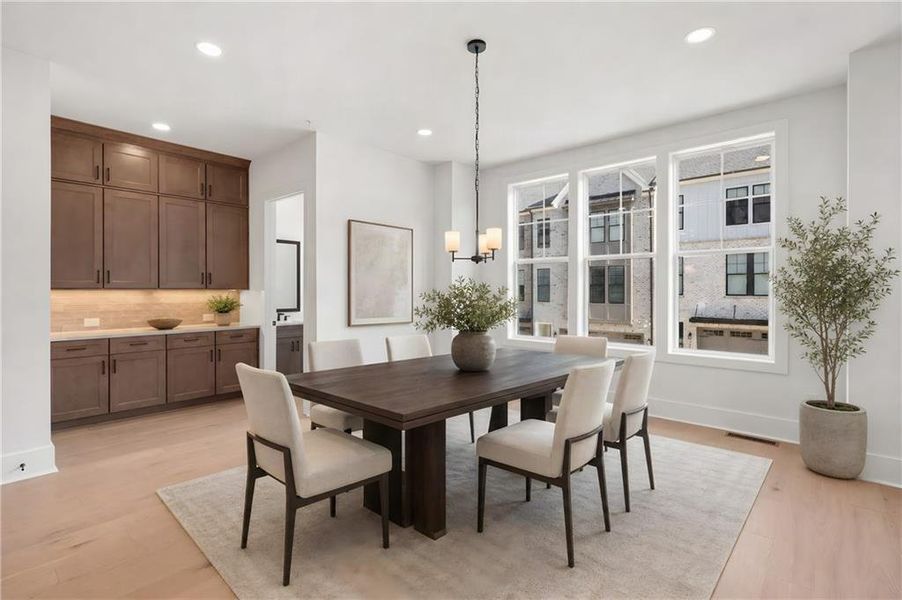 Furnished interior view inside a new home in , Atlanta (Image 14). Furnished interior view inside a new home in , Atlanta (Image 14).