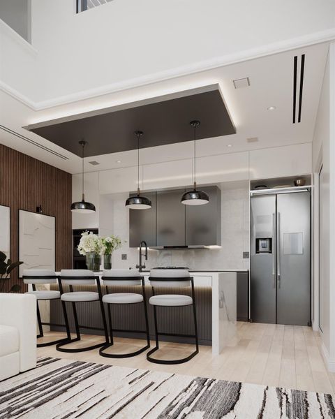 Furnished interior view inside a new home in , Houston (Image 5).