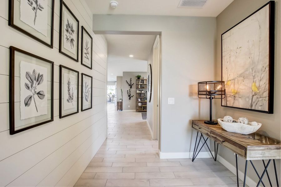 Furnished interior view inside a new home in Castillo at Anderson Parc, Buckeye (Image 7). Furnished interior view inside a new home in Castillo at Anderson Parc, Buckeye (Image 7).