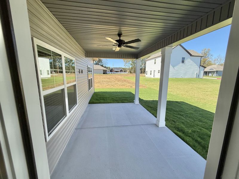 Exterior details and patio area of a home in Stone Fort Meadows, Manchester (Image 2).