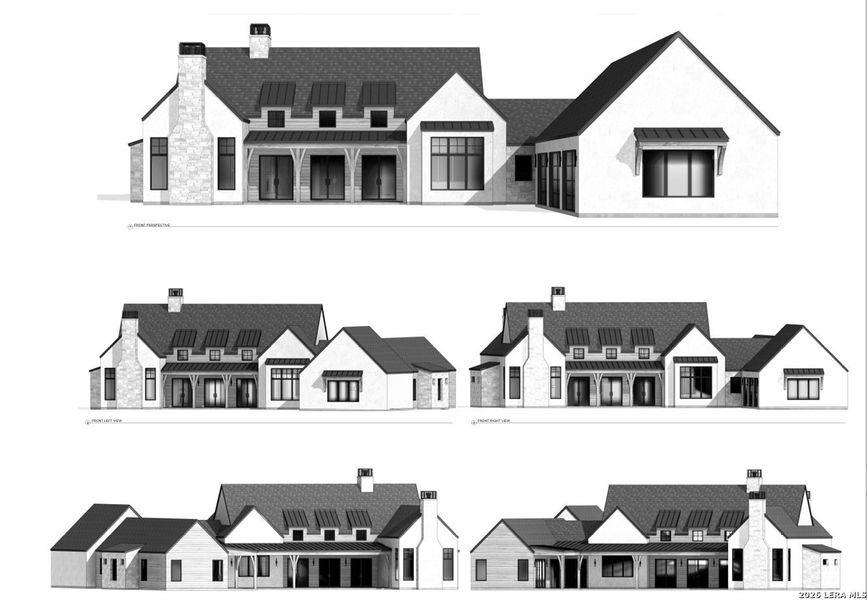 Exterior rendering of this home design in , New Braunfels, TX (Image 3).