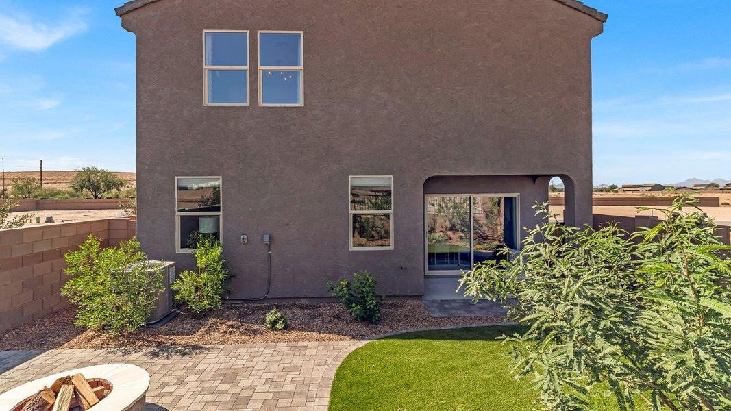 Exterior details and patio area of a home in Coronet at Gladden Farms, Marana (Image 29).