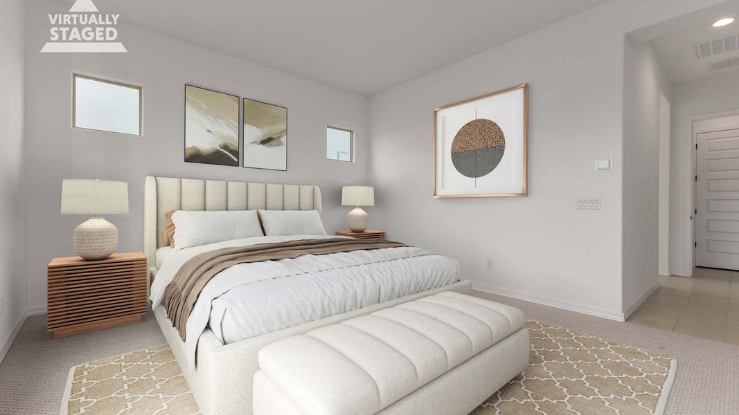 Furnished interior view inside a new home in Arroyo Seco - Hacienda, Buckeye (Image 16).