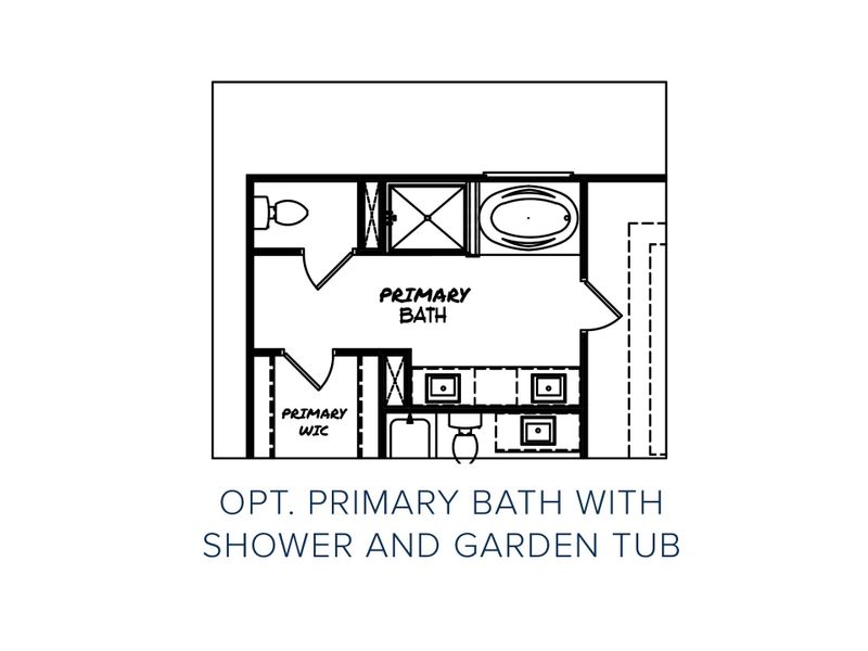 2D floor plan layout for the The Lakehurst by My Home Communities in Legends at Old Monroe, Monroe, GA (Image 8).