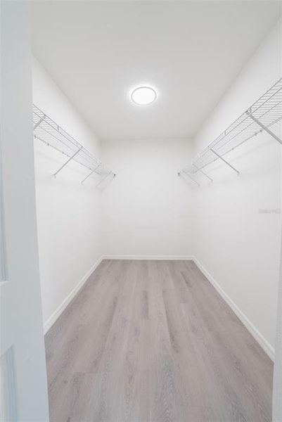 Primary walk-in closet