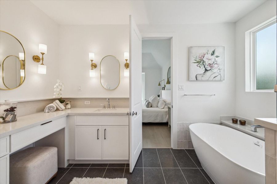 Furnished interior view inside a new home in , Houston (Image 18).