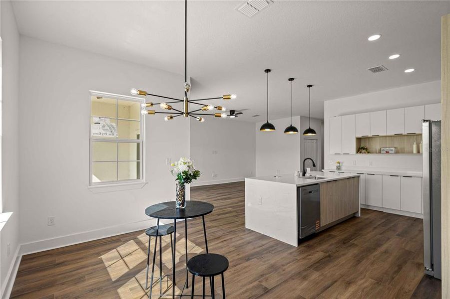 Furnished interior view inside a new home in , Beverly Hills (Image 8).